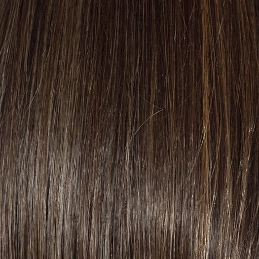 DARK BROWN HL | A Blend of Dark Brown, Strawberry Light Auburn and Soft Chunky Medium and Dark Blonde Highlights.