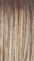 MACADAMIA LATTE R | A combination of Medium and Light Brown, highlighted with Light Gold Blonde, and a mixture of Ash Blonde and Light Gold Blonde, Rooted with Medium and Light Brown