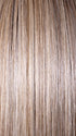 SPARKLING CHAMPAGNE R | Medium Ash Brown roots transition into Shimmering Champagne Blonde characterized by Pale Golden Hues with subtle Ivory and Platinum undertones reminiscent of a sparkling glass of bubbly