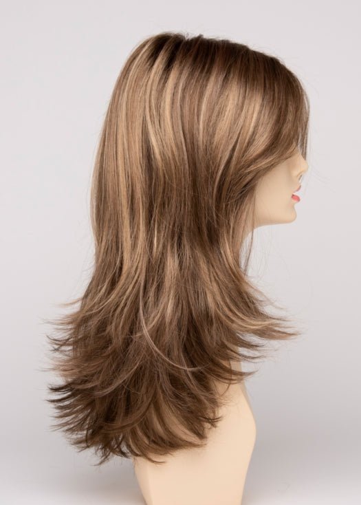 TOASTED SESAME | Medium Brown roots with overall Warm Cinnamon base and Golden Blonde highlights