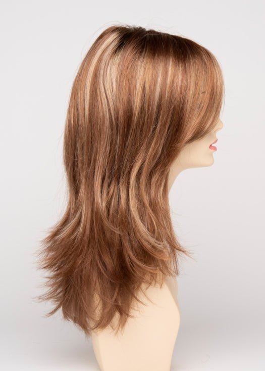 CREAMED COFFEE | Medium Brown roots and base with Cinnamon and Golden Blonde highlights
