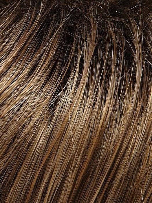 10/26TTS4 SHADED FORTUNE | Medium Gold Blonde Blend with Light Gold Blonde Tips, Shaded with Dark Brown