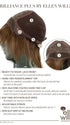 100% Hand-Tied Cap with Lace Front, see cap construction chart for more details