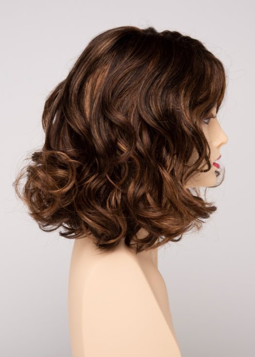 CHOCOLATE CARAMEL | Medium Brown with Soft Red and Blonde highlights