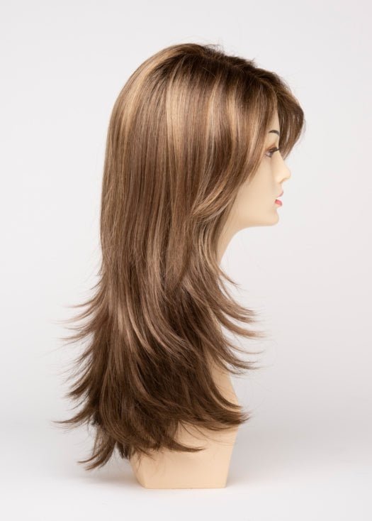 TOASTED SESAME | Medium Brown roots with overall Warm Cinnamon base and Golden Blonde highlights