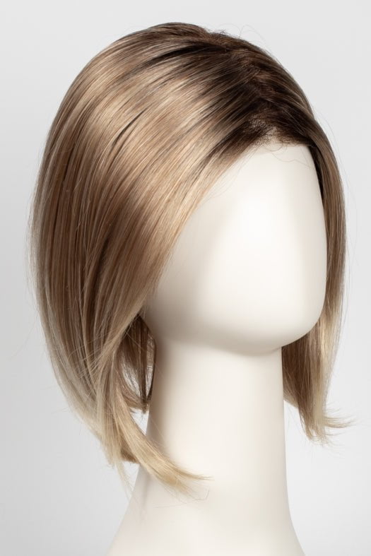 27T613S8 SHADED SUN | Medium Natural Red-Gold Blonde & Pale Natural Gold Blonde Blend and Tipped, Shaded with Medium Brown