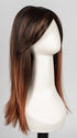 S4-28/32RO SUNRISE | Dark Brown roots to midlength, Light Natural Red Blonde with Medium Natural Red midlength to ends