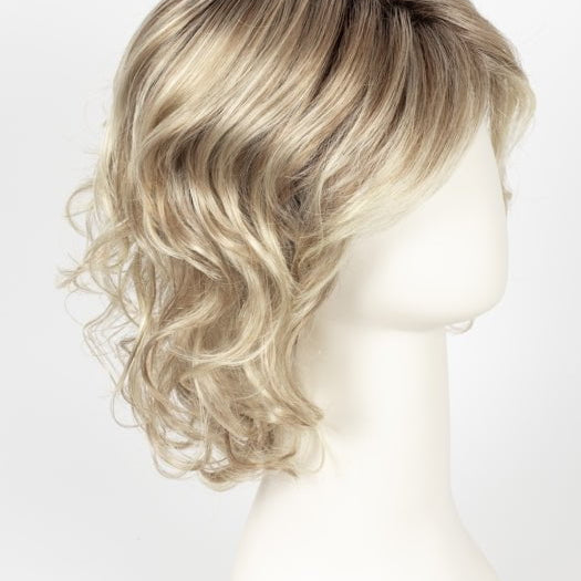 CHAMPAGNE ROOTED | Light Beige Blonde,  Medium Honey Blonde, and Platinum Blonde blend with Dark Roots