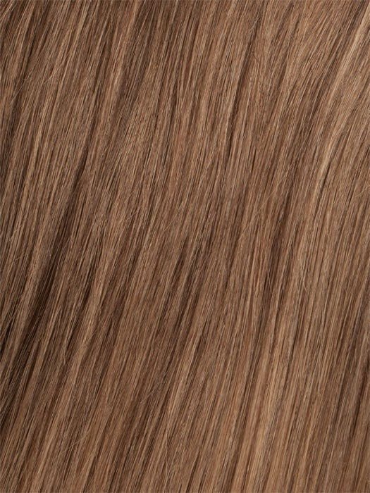 6/30T Medium Chestnut Brown Blended with Medium Auburn, Medium Auburn Tips