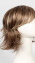 MAPLE-SUGAR-R | Light-Medium Brown Base with Warm Medium Blonde Highlights and Dark Brown Root