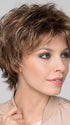 CLICK by ELLEN WILLE in TOBACCO-MIX | Medium Brown base with Light Golden Blonde highlights and Light Auburn low lights