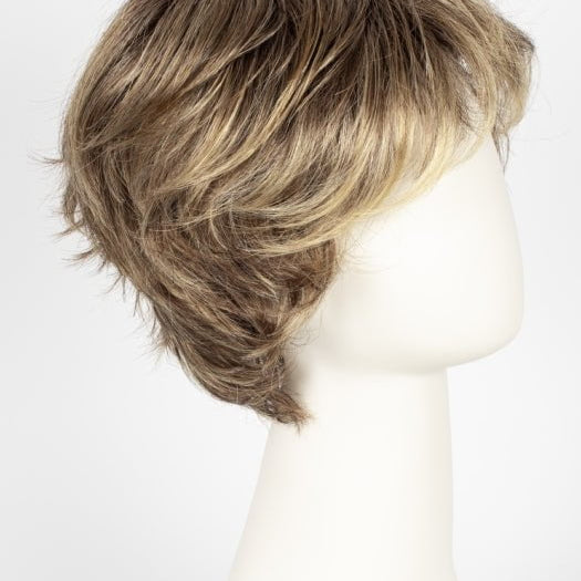 BERNSTEIN ROOTED | Light Brown base with subtle Light Honey Blonde and Light Butterscotch Blonde highlights and Dark Roots