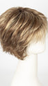 MAPLE-SUGAR-R | Light-Medium Brown Base with Warm Medium Blonde Highlights and Dark Brown Roots