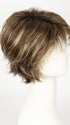 ICED-MOCHA-R | Rooted Dark with Medium Brown blended with Light Blonde highlights