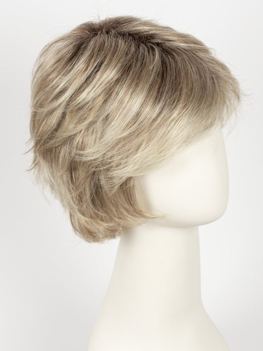 CHAMPAGNE ROOTED | Light Beige Blonde,  Medium Honey Blonde, and Platinum Blonde blend with Dark Roots