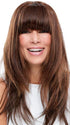 EASIFRINGE by easihair in6RN NATURAL BROWN | Brown Renau Natural (The fringe is customized to reflect blunt bangs as an option)