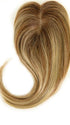 EASIPART HUMAN HAIR 12" TOPPER Top View | The 4 pressure sensitive clips are easy to apply, secure, lightweight, non-damaging, and non-permanent