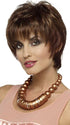 ELLE Wig by Envy in CINNAMON RAISIN | Medium Brown with Auburn and Cinnamon highlights PPC MAIN IMAGE FB MAIN IMAGE