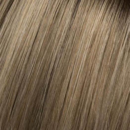 Champagne-Rooted | Light Beige Blonde, Medium Honey Blonde, and Platinum Blonde blend with Dark Roots
