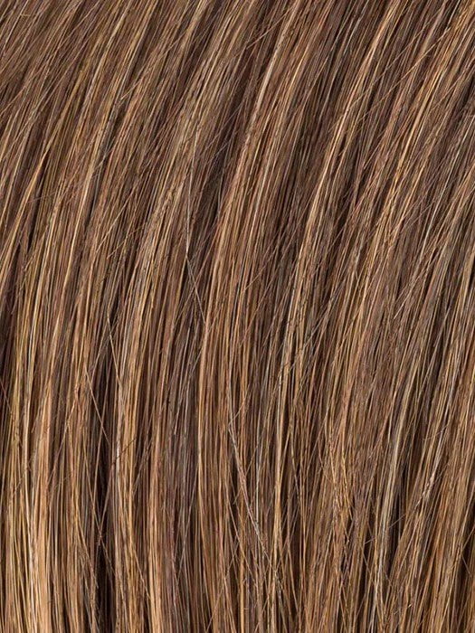 CHOCOLATE ROOTED 830.27 | Medium Brown, Light Auburn, Dark Strawberry Blonde, and Dark Auburn Blend with Shaded Roots