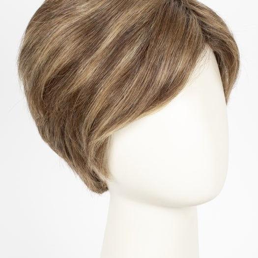 BERNSTEIN-ROOTED | Light Brown base with subtle Light Honey Blonde and Light Butterscotch Blonde highlights and Dark Roots