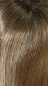 GOLDEN NUTMEG | Medium Brown roots with overall Warm Cinnamon base and Golden Blonde Highlights