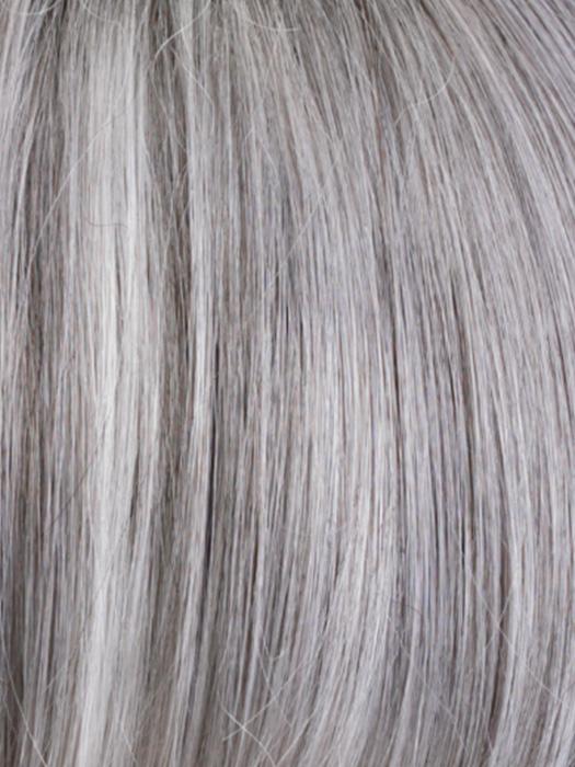 CHROMERT1B | Gray & White with 25% Medium Brown Blend & Off-Black Roots