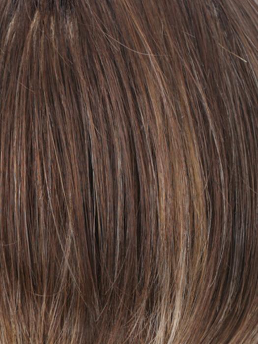 CKISSRT4 | Golden Brown with Copper Blonde Highlights & Dark Brown Roots