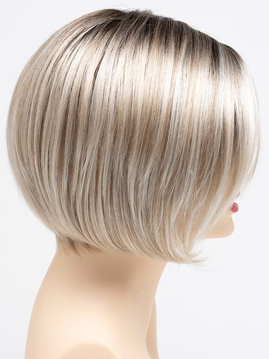 SILKY BEIGE | Light Platinum Blonde with Dark Brown Roots