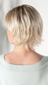 PASTEL-BLONDE-ROOTED | Medium Ash Blonde base with Off-White "Pearl" Platinum highlights and Dark Ash Blonde Roots