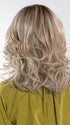 LIGHT-CHAMPAGNE-SHADED 101.23.20 | Lightest Neutral Blonde with Light Blonde and Silver White blend with light shaded roots  | Wig has been heat-styled