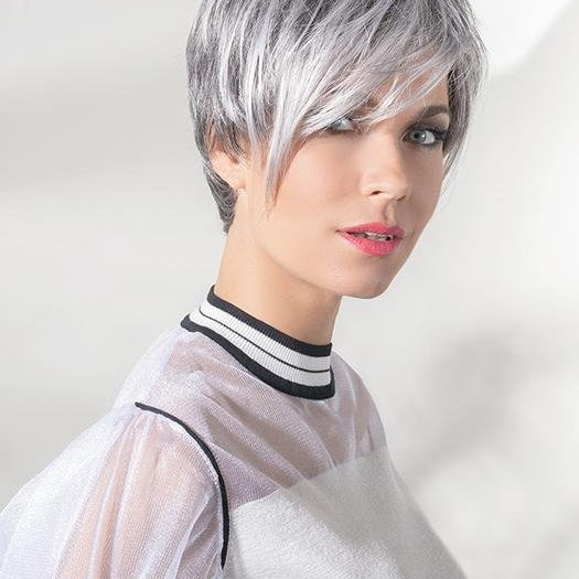 FIRST by Ellen Wille in SALT-PEPPER-MIX | Light Natural Brown with 75% Gray, Medium Brown with 70% Gray and Pure White Blend PPC MAIN IMAGE FB MAIN IMAGE