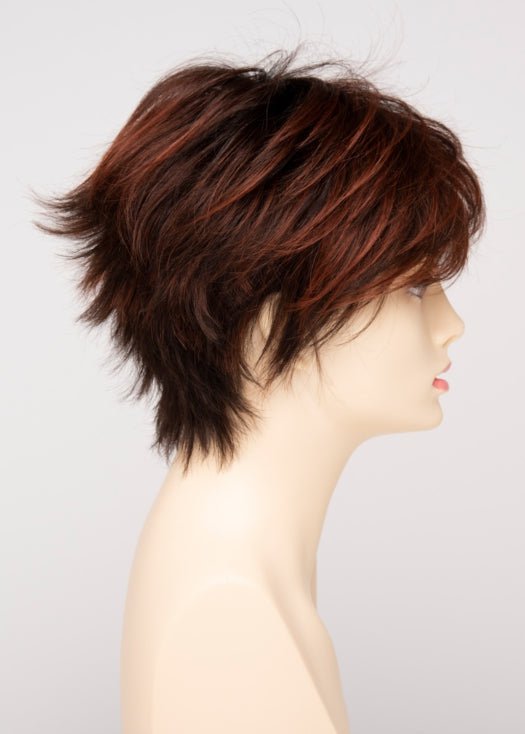 CHOCOLATE CHERRY | Dark Brown roots with overall Medium Brown base with Deep Red highlights
