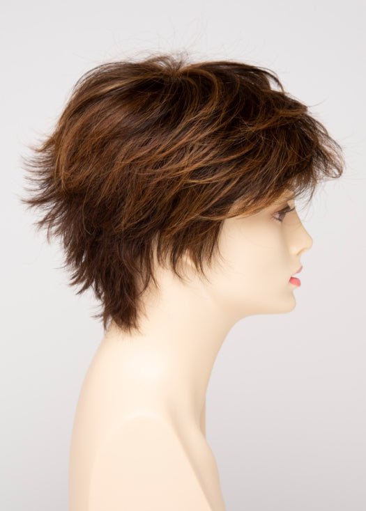 CHOCOLATE CARAMEL | Medium Brown with Soft Red and Blonde highlights