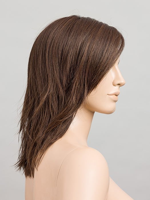 DARK CHOCOLATE ROOTED | Darkest Brown, Dark Auburn and Dark Brown Blend with Shaded Roots