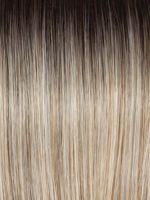 GF16-21SS ICED COFFEE | Light Ash Blonde Evenly Blended with Cool Platinum Blonde with Subtle Darker Roots
