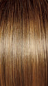 GL14-16SS HONEY TOAST ROOTED | Chestnut Brown base blends into multi-dimensional tones of Medium Brown and Dark Golden Blonde.