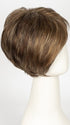 ALMOND-ROCKA | Dark Golden Brown base color with Strawberry Blonde and Bright Cooper evenly blended highlights