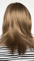 Long textured layers in the back | Back Meaures: 9" | Color: Almond Breeze
