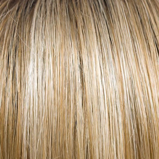 CREAMY TOFFEE R | Rooted Dark with Light Platinum Blonde and Light Honey Blonde evenly blended