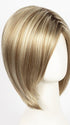 CREAMY TOFFEE R | Rooted Dark with Light Platinum Blonde and Light Honey Blonde evenly blended