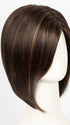 COFFEE LATTE R | Rooted Dark Brown with Dark Brown & Honey Brown evenly blended highlights