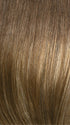 12/26GR | Medium Brown Roots transition into a Light Ash Blonde with Platinum Blonde Highlights
