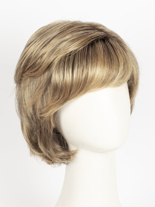 24BT18S8 SHADED MOCHA | Medium Natural Ash Blonde & Light Natural Gold Blonde Blend, Shaded with Medium Brown