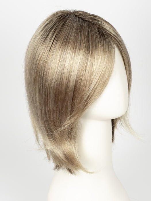 CHAMPAGNE ROOTED | Light Beige Blonde,  Medium Honey Blonde, and Platinum Blonde Blend with Dark Roots