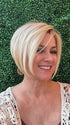 Susan C. @wigs_with_wisdom wearing IGNITE by JON RENAU in color FS24/102S12 LAGUNA BLONDE | Light Natural Gold Blonde with Pale Natural Gold Blonde bold highlights, Shaded with Light Gold Brown