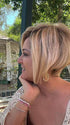 Susan C. @wigs_with_wisdom wearing IGNITE by JON RENAU in color FS24/102S12 LAGUNA BLONDE | Light Natural Gold Blonde with Pale Natural Gold Blonde bold highlights, Shaded with Light Gold Brown