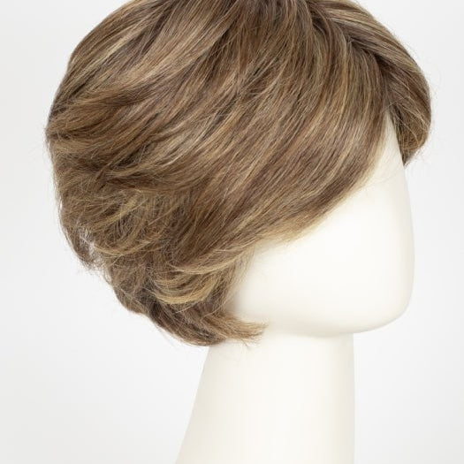 BERNSTEIN ROOTED | Light Brown Base with Subtle Light Honey Blonde and Light Butterscotch Blonde Highlights and Dark Roots