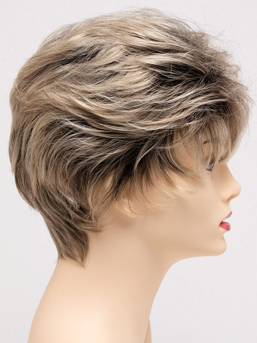 CHAMPAGNE-SHADOW | Soft Dark Blonde with Platinum Highlights and Chestnut Roots