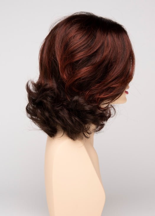 CHOCOLATE CHERRY | Dark Brown roots with overall Medium Brown base with Deep Red highlights